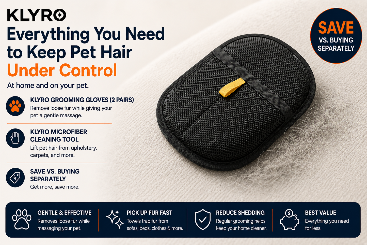Klyro Pet Hair Control Kit