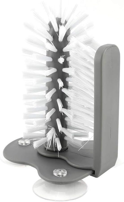 Revolutionary 2-in-1 Suction Cup Bottle Brush – Effortless Cleaning for All Your Glassware!