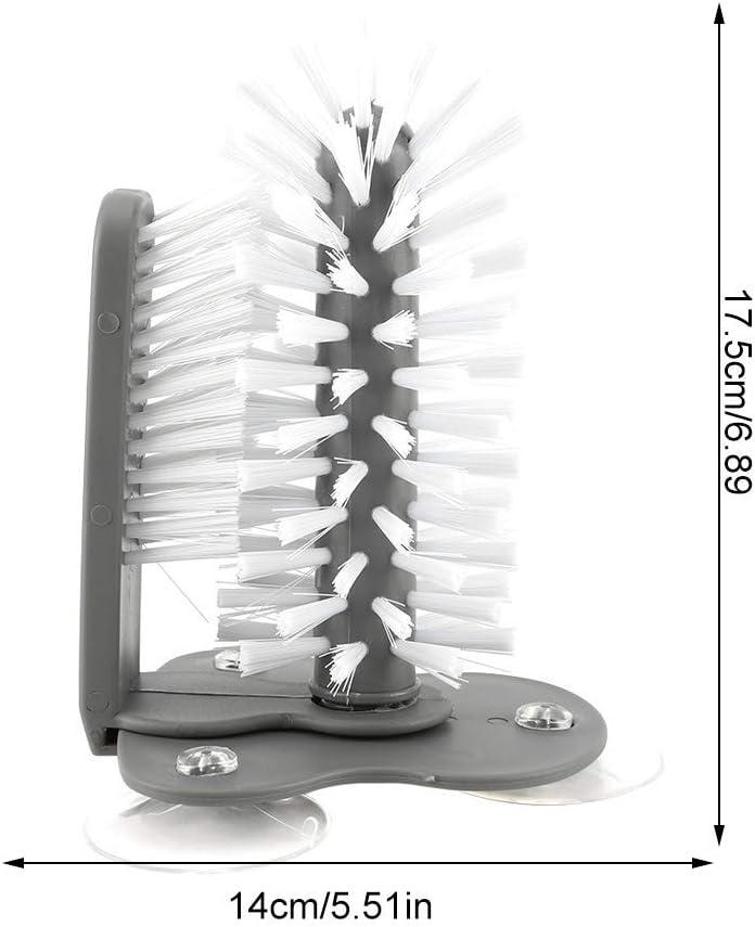 Revolutionary 2-in-1 Suction Cup Bottle Brush – Effortless Cleaning for All Your Glassware!
