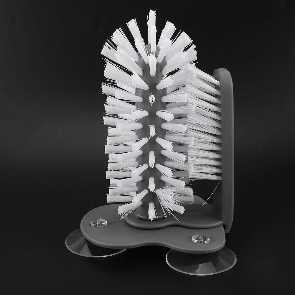 Revolutionary 2-in-1 Suction Cup Bottle Brush – Effortless Cleaning for All Your Glassware!