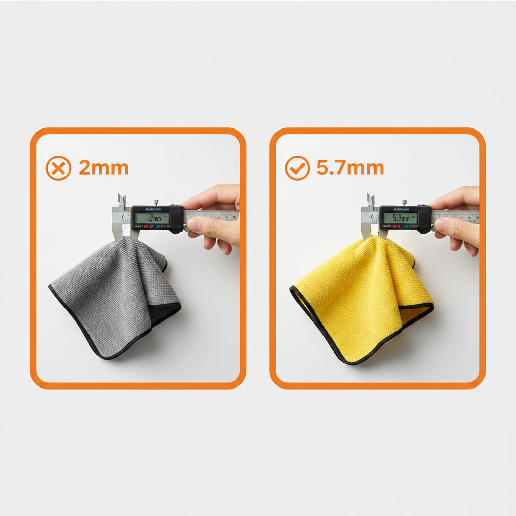 Ultimate Microfiber Cleaning Towels - 1/2/6 Pack Soft, Thick, and Versatile Car Drying Cloths for Impeccable Shine