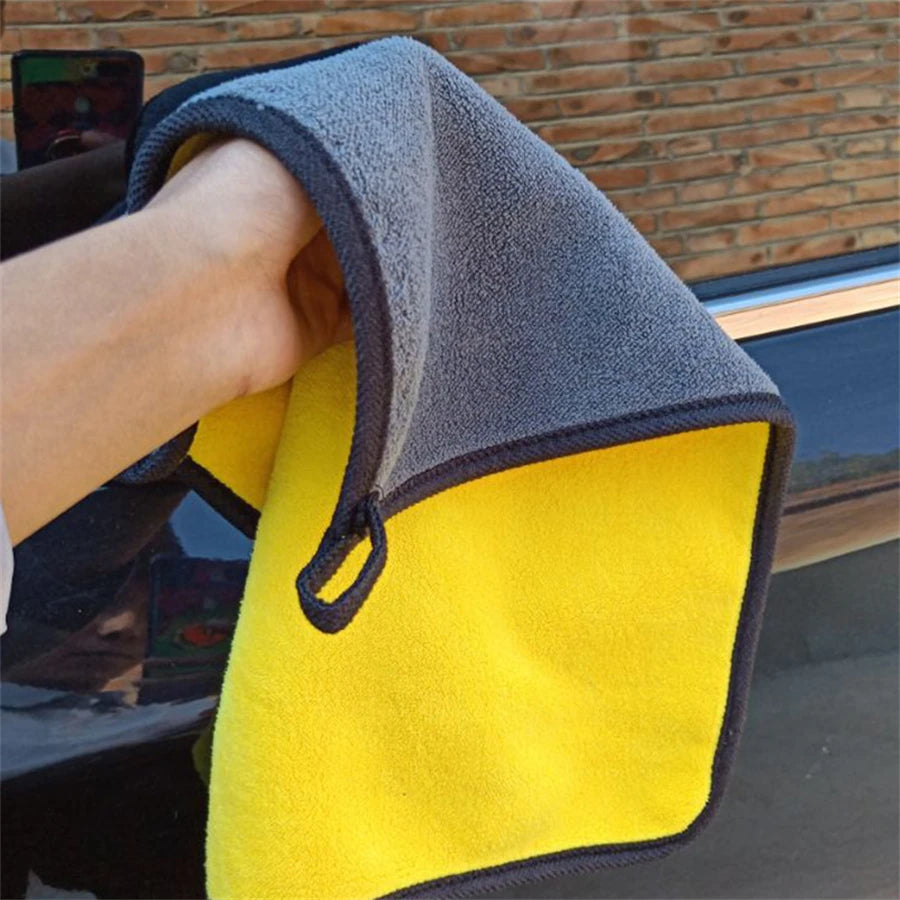 Ultimate Microfiber Cleaning Towels - 1/2/6 Pack Soft, Thick, and Versatile Car Drying Cloths for Impeccable Shine