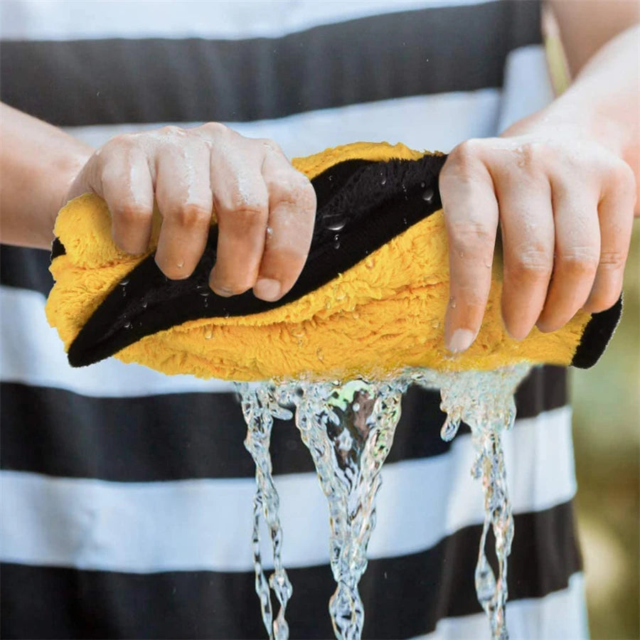 Ultimate Microfiber Cleaning Towels - 1/2/6 Pack Soft, Thick, and Versatile Car Drying Cloths for Impeccable Shine